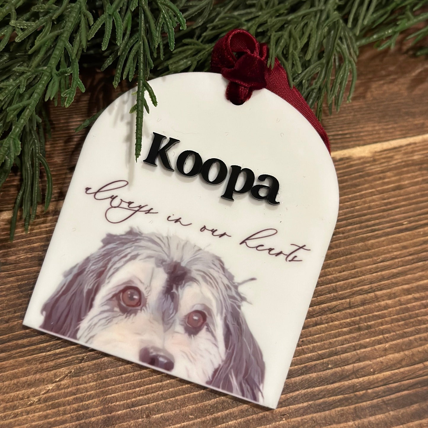 Custom Pet Memorial Ornament - A touching tribute