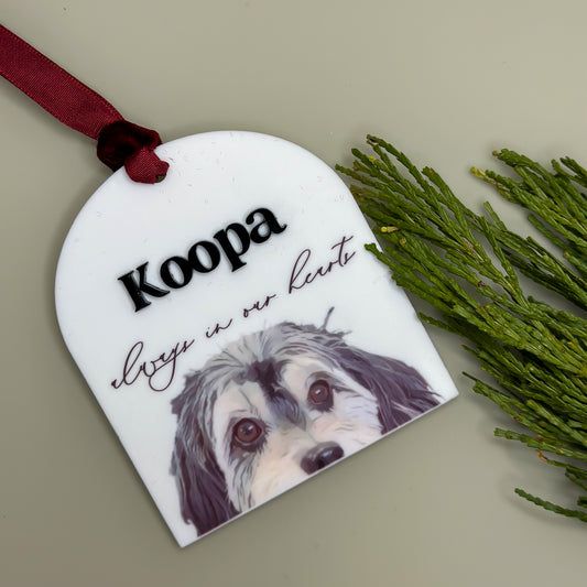 Custom Pet Memorial Ornament - A touching tribute