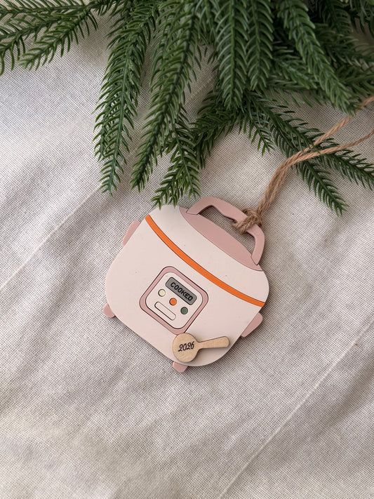 Rice Cooker Ornament – “Cooked” 2026